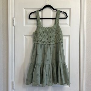 Crochet & Eyelet Dress